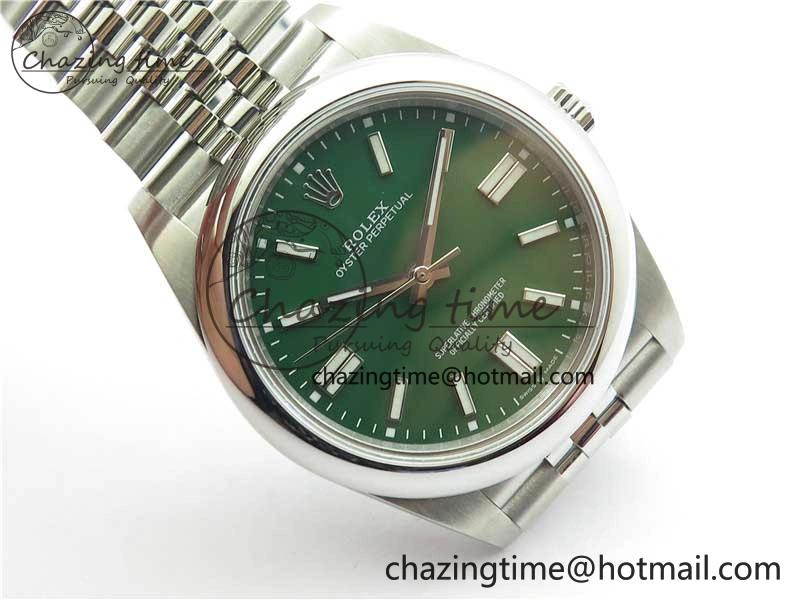 Oyster Perpetual 41mm 124300 BP Maker Best Edition Green Dial on SS Jubilee Bracelet A Versatile 2641