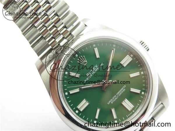 Oyster Perpetual 41mm 124300 BP Maker Best Edition Green Dial on SS Jubilee Bracelet A Versatile 2641