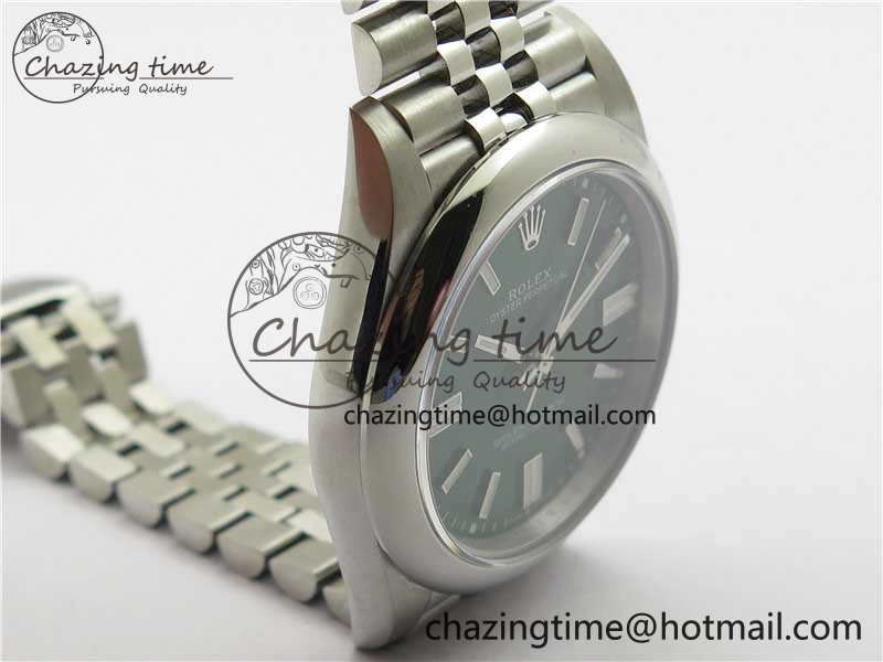 Oyster Perpetual 41mm 124300 BP Maker Best Edition Green Dial on SS Jubilee Bracelet A Versatile 2641