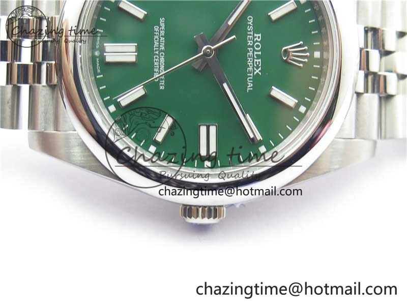 Oyster Perpetual 41mm 124300 BP Maker Best Edition Green Dial on SS Jubilee Bracelet A Versatile 2641