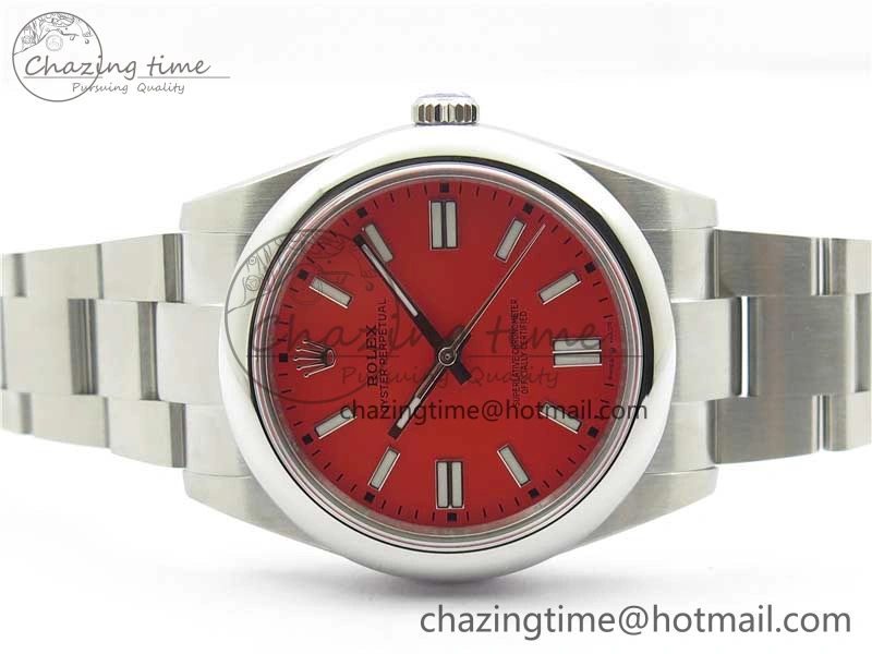 Oyster Perpetual 41mm 124300 BP Maker Best Edition Red Dial on SS Bracelet HighPerformance 2695