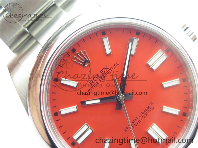 Oyster Perpetual 41mm 124300 BP Maker Best Edition Red Dial on SS Bracelet HighPerformance 2695