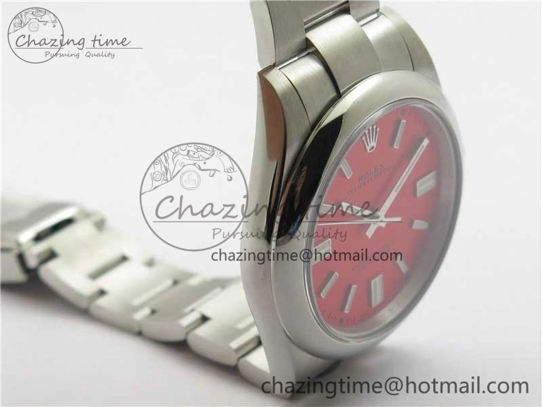 Oyster Perpetual 41mm 124300 BP Maker Best Edition Red Dial on SS Bracelet HighPerformance 2695