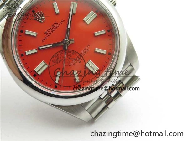 Lightweight Oyster Perpetual 41mm 124300 BP Maker Best Edition Red Dial on SS Jubilee Bracelet A 2643