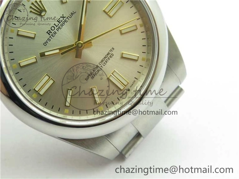 Contemporary Oyster Perpetual 41mm 124300 BP Maker Best Edition Silver Dial on SS Bracelet 2690