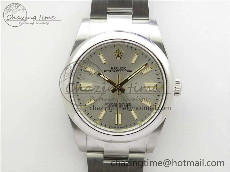 Contemporary Oyster Perpetual 41mm 124300 BP Maker Best Edition Silver Dial on SS Bracelet 2690