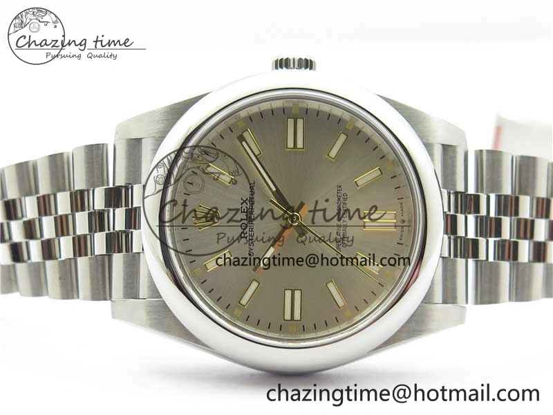 QuickDry Oyster Perpetual 41mm 124300 BP Maker Best Edition Silver Dial on SS Jubilee Bracelet A 2639