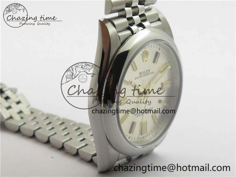QuickDry Oyster Perpetual 41mm 124300 BP Maker Best Edition Silver Dial on SS Jubilee Bracelet A 2639