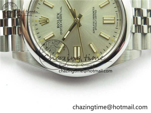 QuickDry Oyster Perpetual 41mm 124300 BP Maker Best Edition Silver Dial on SS Jubilee Bracelet A 2639
