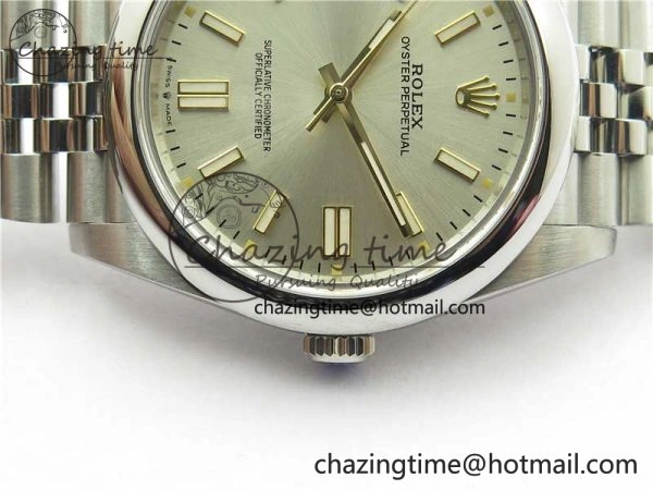 QuickDry Oyster Perpetual 41mm 124300 BP Maker Best Edition Silver Dial on SS Jubilee Bracelet A 2639