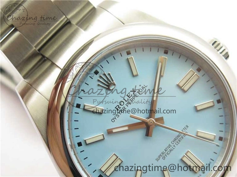 Thermal Oyster Perpetual 41mm 124300 BP Maker Best Edition Tiffany Blue Dial on SS Bracelet 2691