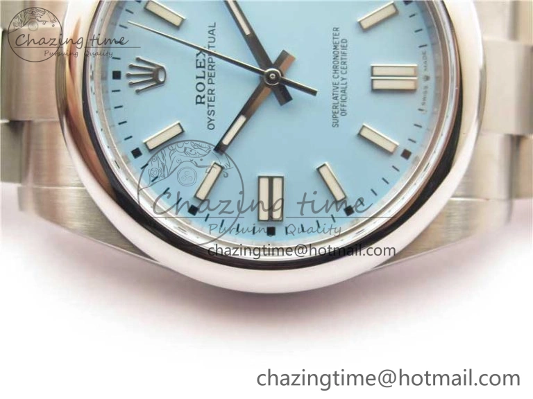 Thermal Oyster Perpetual 41mm 124300 BP Maker Best Edition Tiffany Blue Dial on SS Bracelet 2691