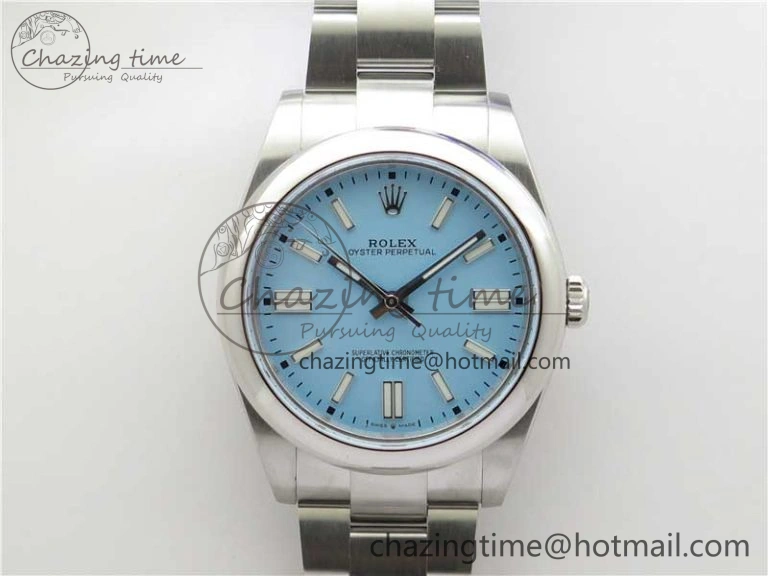 Thermal Oyster Perpetual 41mm 124300 BP Maker Best Edition Tiffany Blue Dial on SS Bracelet 2691