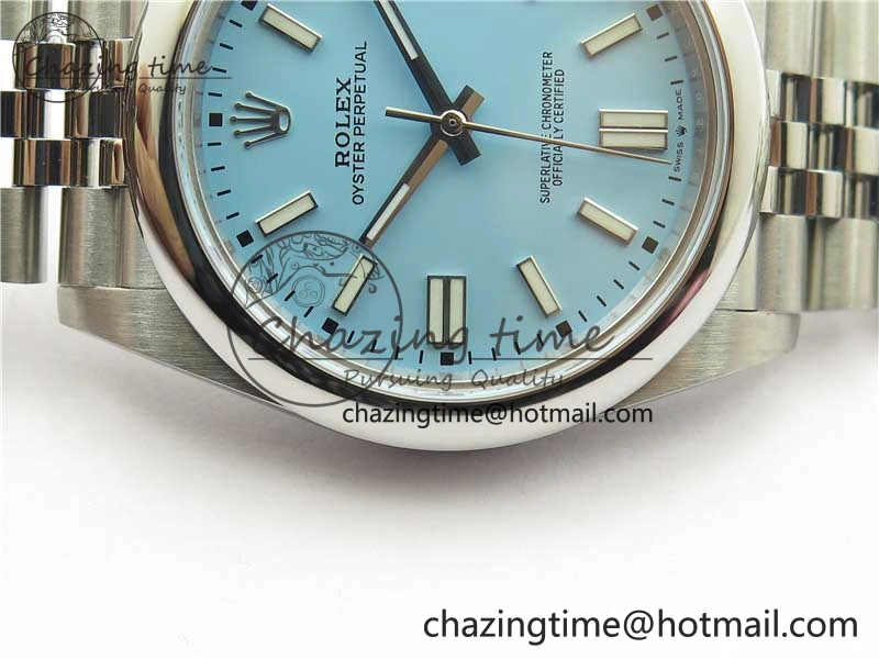 Oyster Perpetual 41mm 124300 BP Maker Best Edition Tiffany Blue Dial on SS Jubilee Bracelet A UrbanStyle 2640
