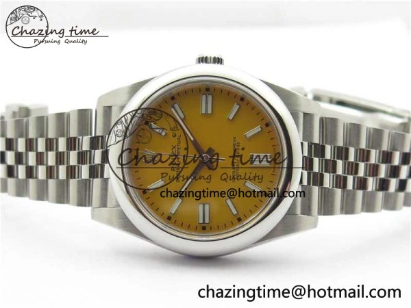Oyster Perpetual 41mm 124300 BP Maker Best Edition Yellow Dial on SS Jubilee Bracelet A QuickDry 2642