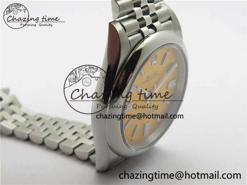 Oyster Perpetual 41mm 124300 BP Maker Best Edition Yellow Dial on SS Jubilee Bracelet A QuickDry 2642