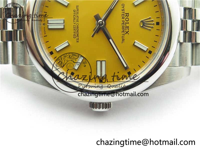 Oyster Perpetual 41mm 124300 BP Maker Best Edition Yellow Dial on SS Jubilee Bracelet A QuickDry 2642