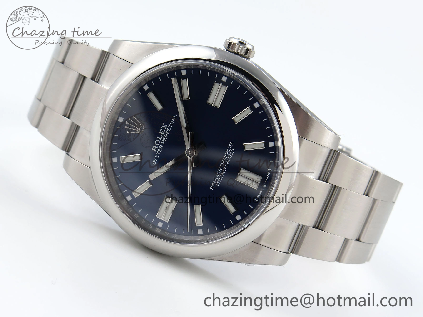 Oyster Perpetual 41mm 124300 Clean 1:1 Best Edition 904L Steel Blue Dial on SS Bracelet VR Reliable 1736