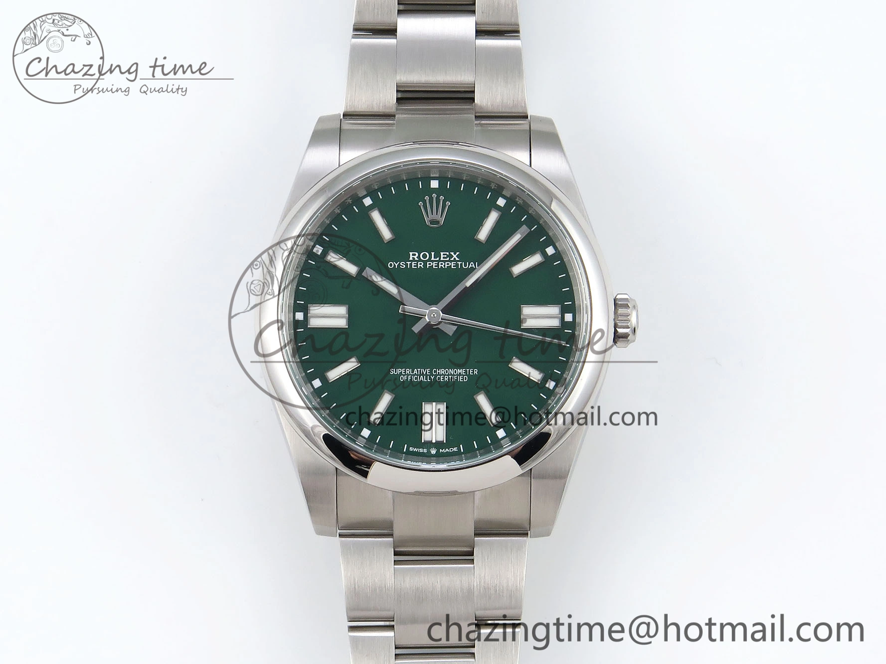 Oyster Perpetual 41mm 124300 Clean 1:1 Best Edition 904L Steel Green Dial on SS Bracelet VR TopPick 1739