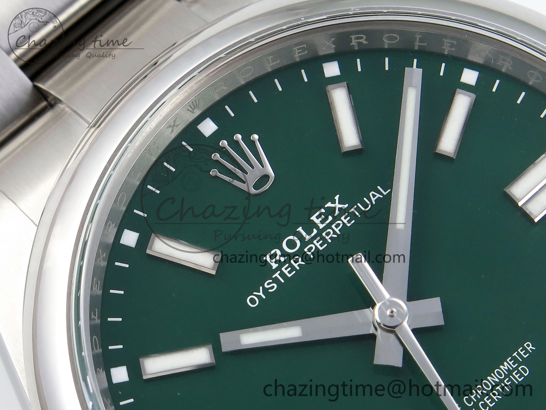 Oyster Perpetual 41mm 124300 Clean 1:1 Best Edition 904L Steel Green Dial on SS Bracelet VR TopPick 1739