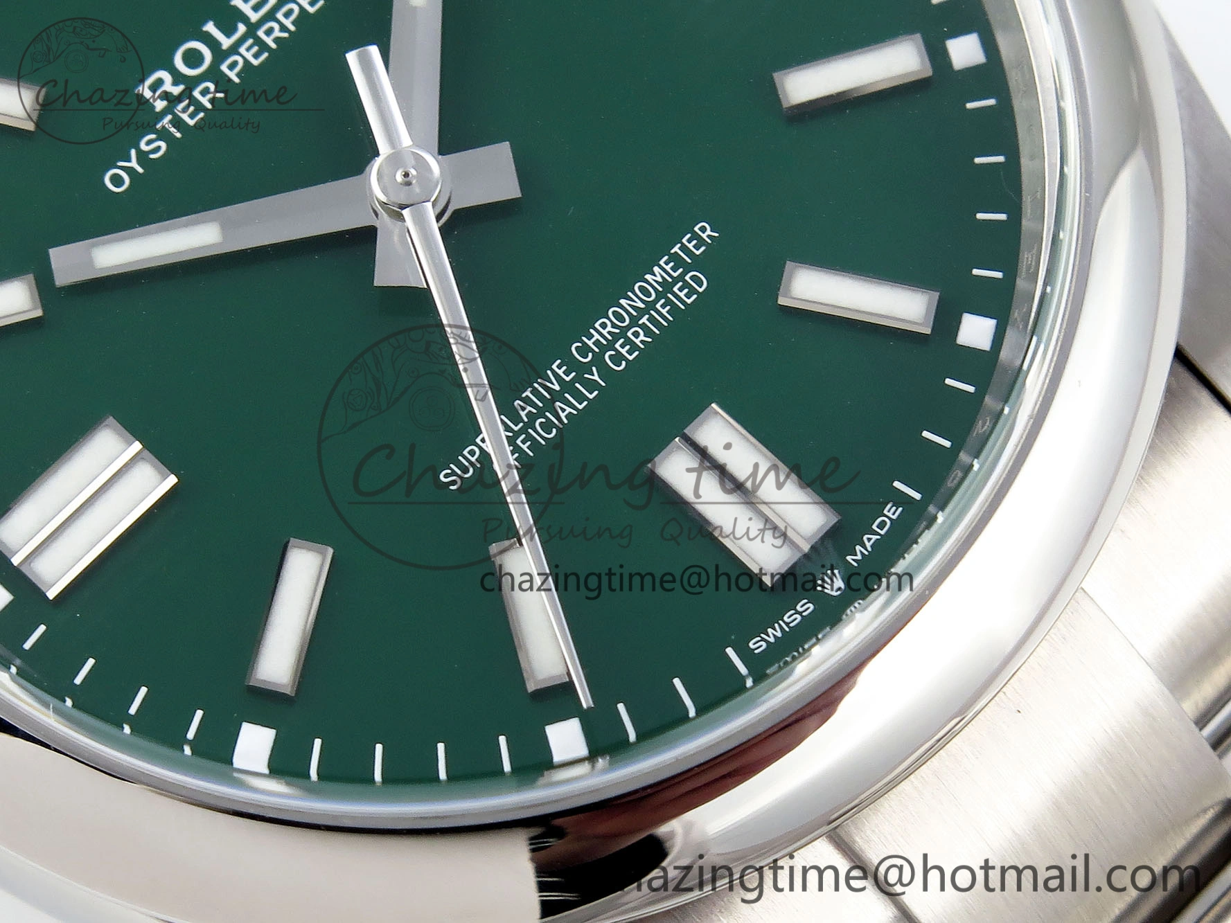 Oyster Perpetual 41mm 124300 Clean 1:1 Best Edition 904L Steel Green Dial on SS Bracelet VR TopPick 1739