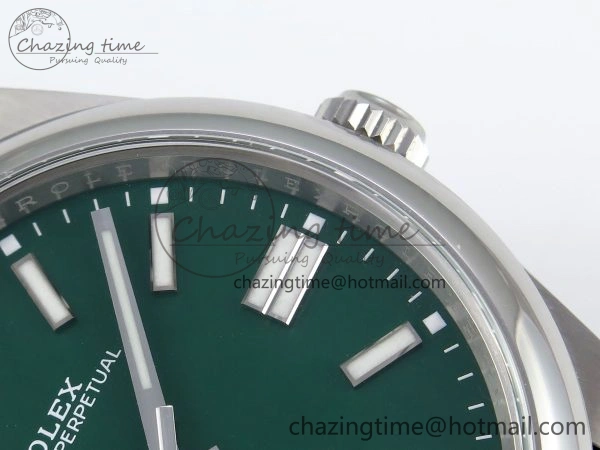 Oyster Perpetual 41mm 124300 Clean 1:1 Best Edition 904L Steel Green Dial on SS Bracelet VR TopPick 1739