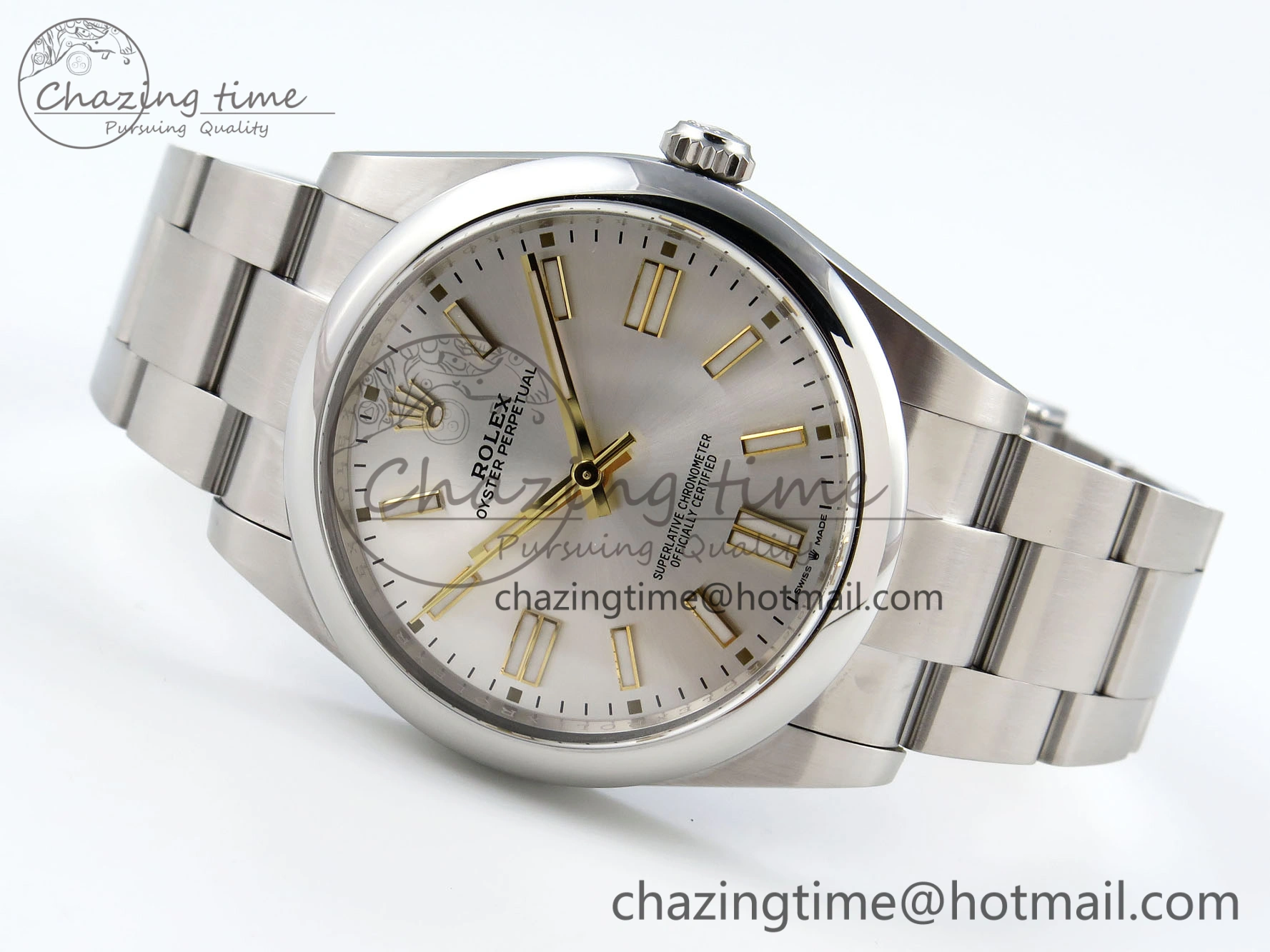 Refined Oyster Perpetual 41mm 124300 Clean 1:1 Best Edition 904L Steel Sliver Dial on SS Bracelet VR 1735