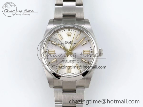 Refined Oyster Perpetual 41mm 124300 Clean 1:1 Best Edition 904L Steel Sliver Dial on SS Bracelet VR 1735