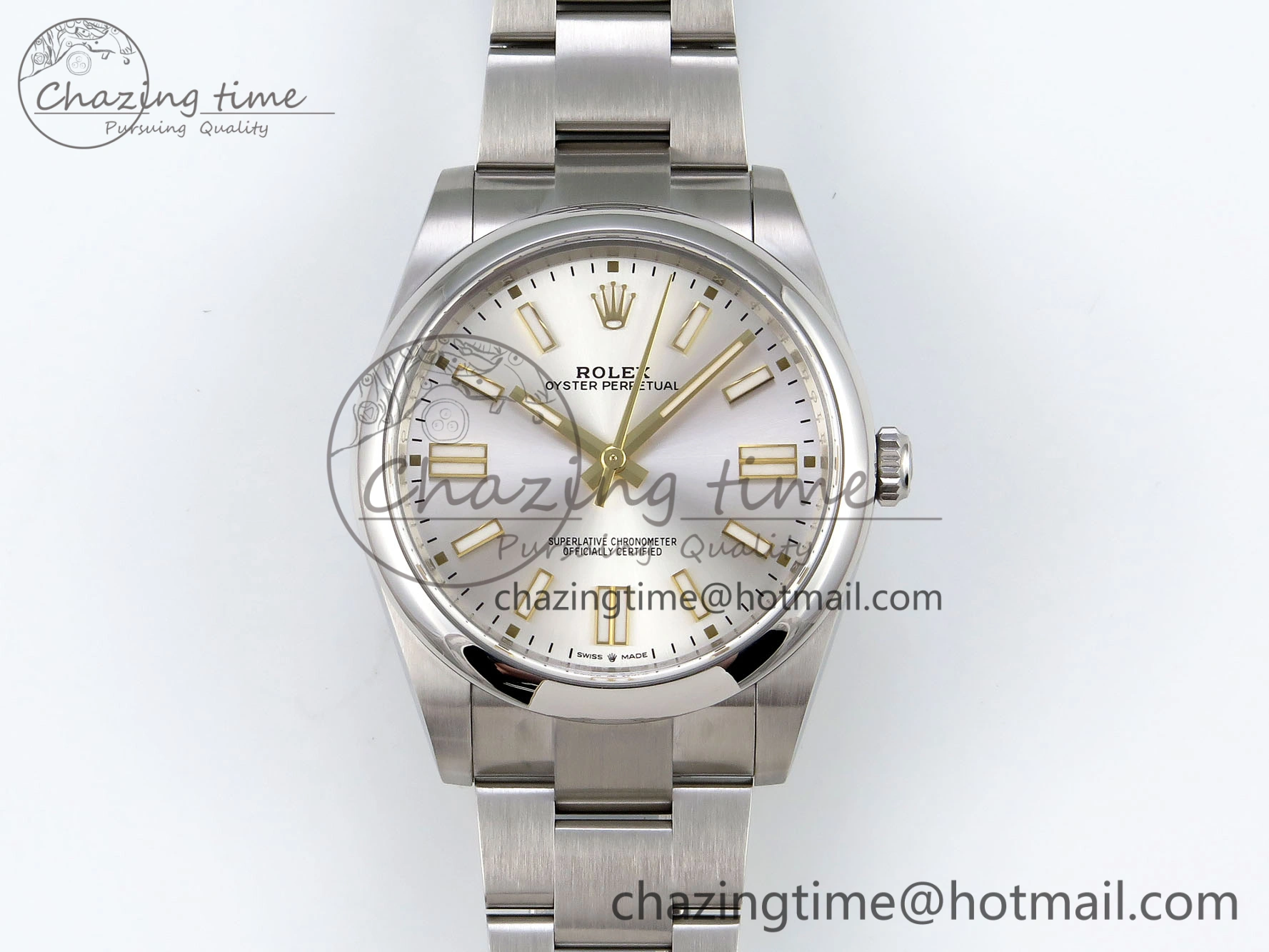 Refined Oyster Perpetual 41mm 124300 Clean 1:1 Best Edition 904L Steel Sliver Dial on SS Bracelet VR 1735