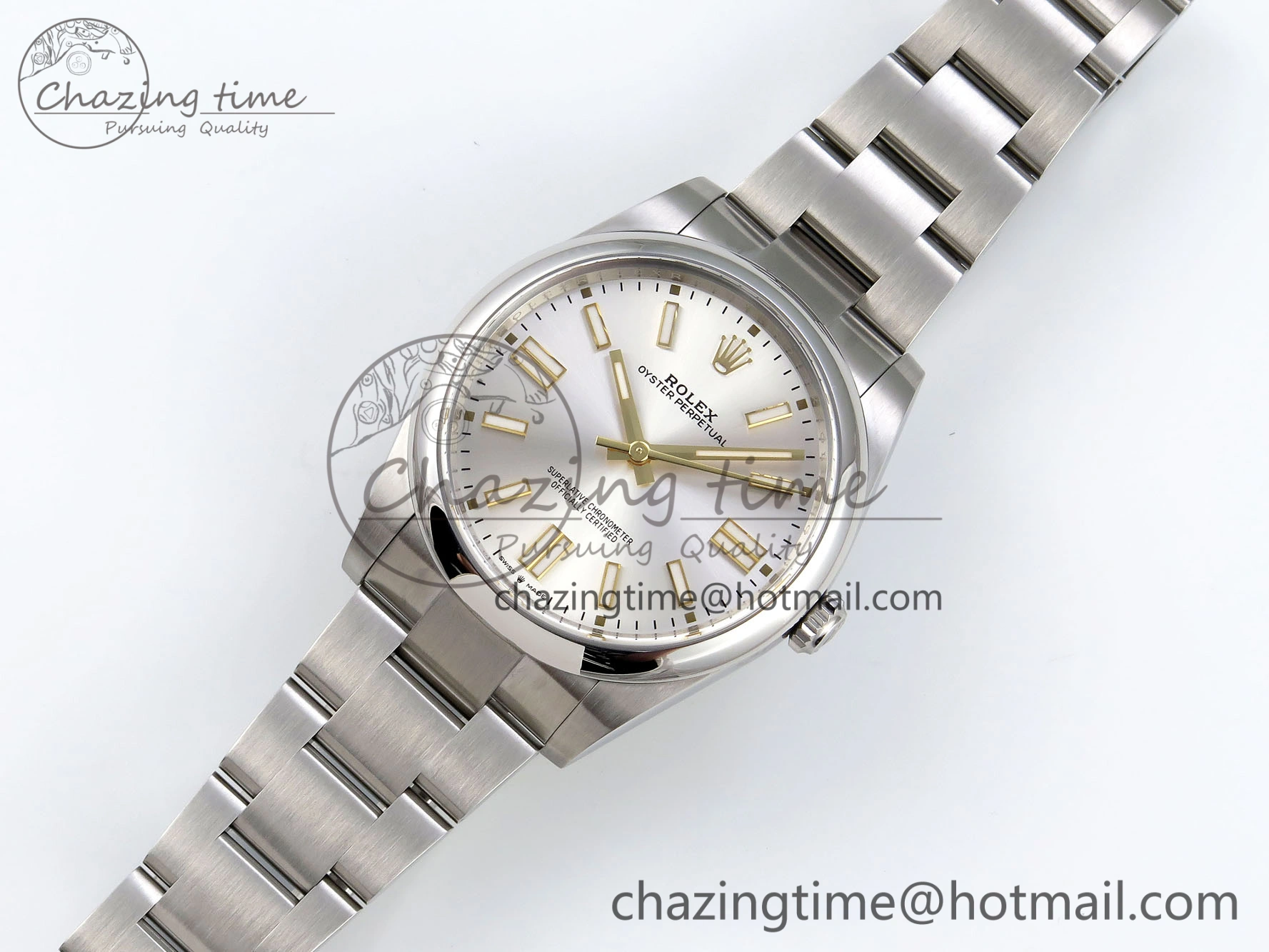 Refined Oyster Perpetual 41mm 124300 Clean 1:1 Best Edition 904L Steel Sliver Dial on SS Bracelet VR 1735