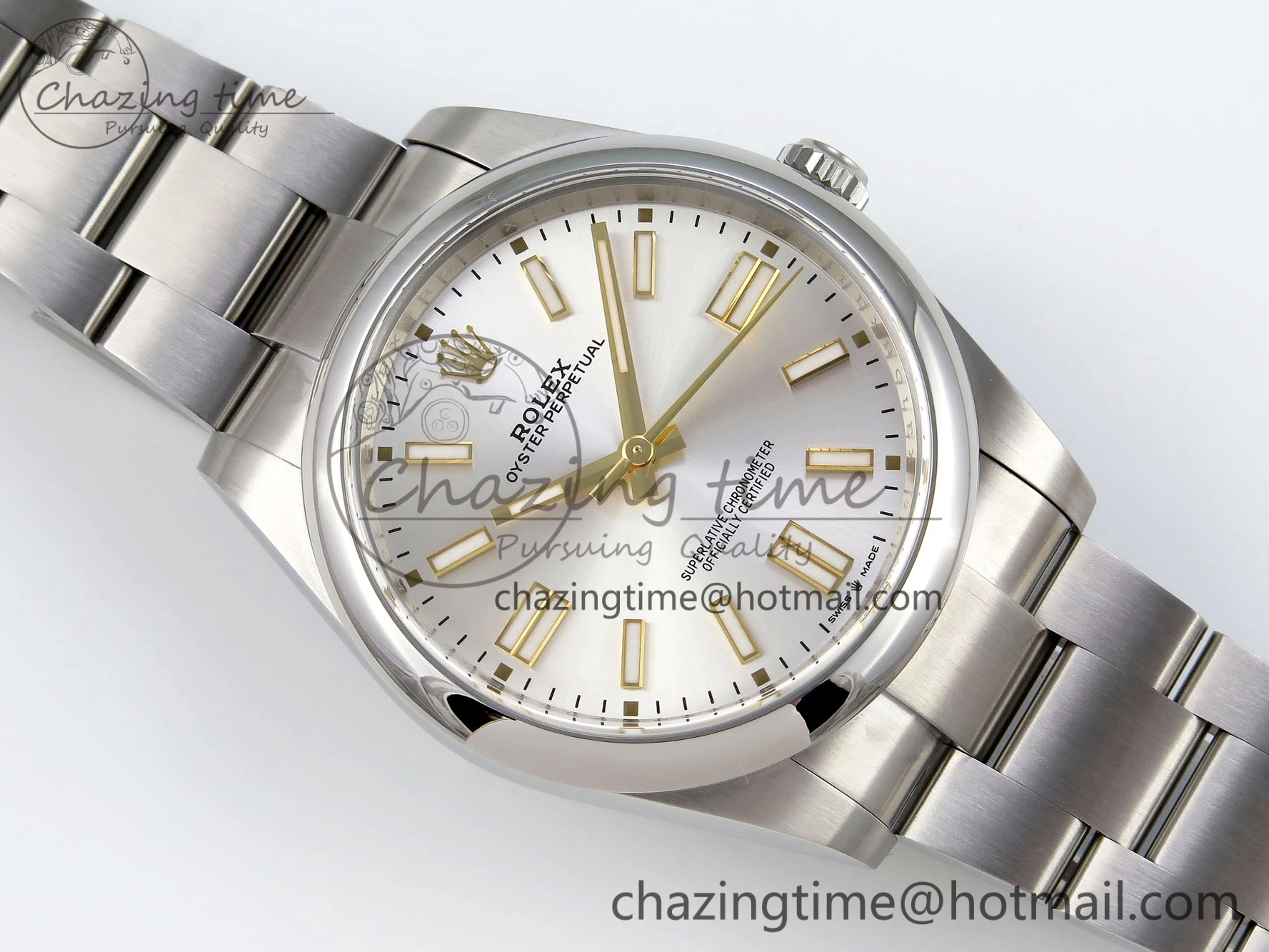 Refined Oyster Perpetual 41mm 124300 Clean 1:1 Best Edition 904L Steel Sliver Dial on SS Bracelet VR 1735