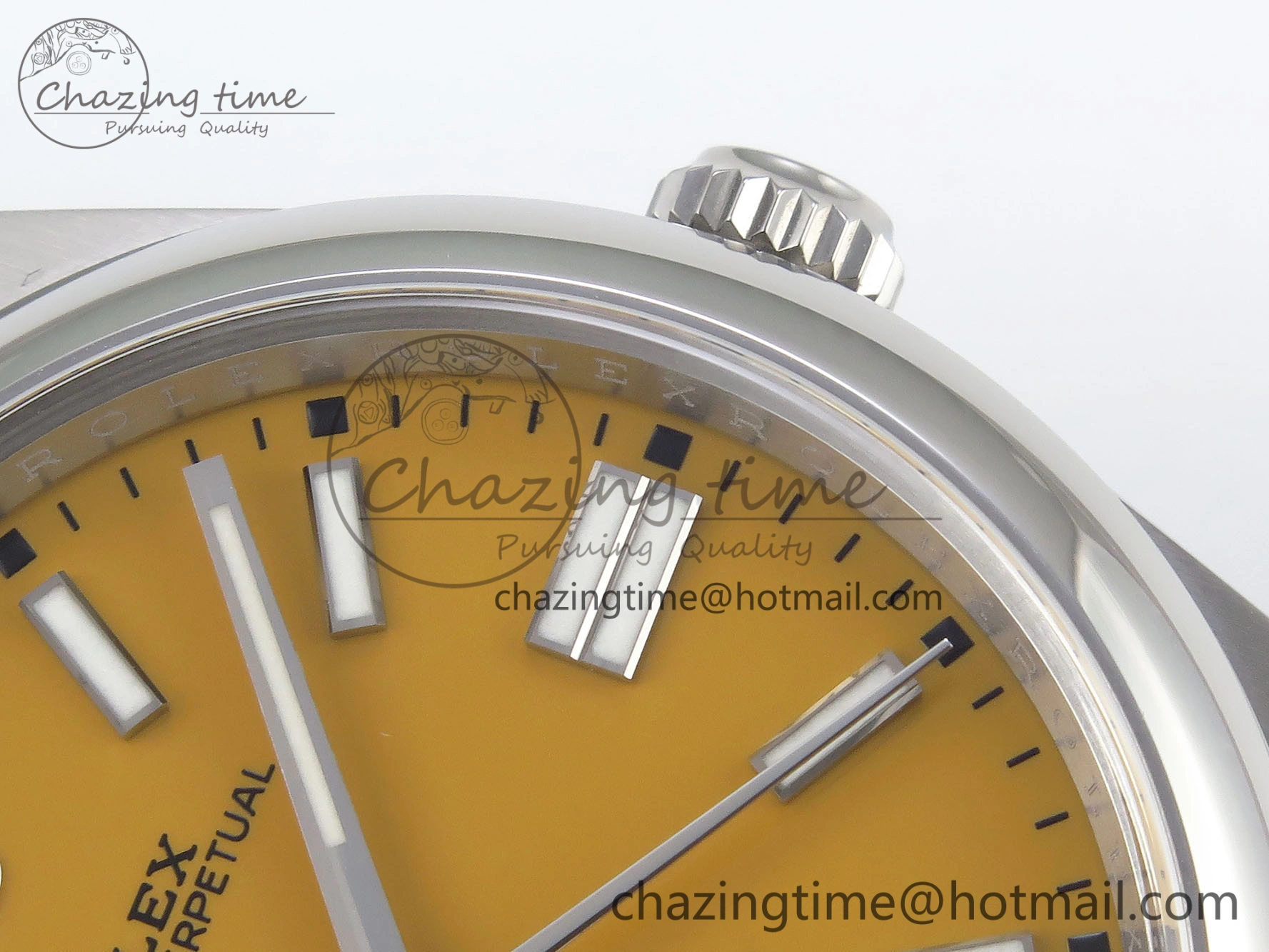 Oyster Perpetual 41mm 124300 Clean 1:1 Best Edition 904L Steel Yellow Dial on SS Bracelet VR Resilient 1737