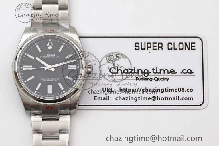Thermal Oyster Perpetual 41mm 124300 EWF 1:1 Best Edition 904L Steel Black Dial on SS Bracelet A 2192