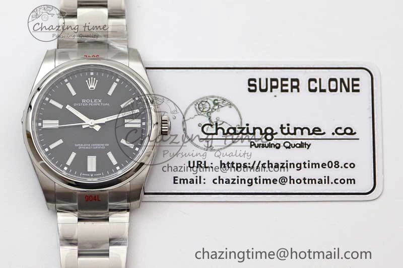 Thermal Oyster Perpetual 41mm 124300 EWF 1:1 Best Edition 904L Steel Black Dial on SS Bracelet A 2192