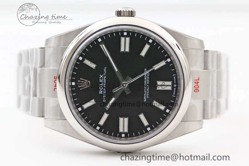 Thermal Oyster Perpetual 41mm 124300 EWF 1:1 Best Edition 904L Steel Black Dial on SS Bracelet A 2192