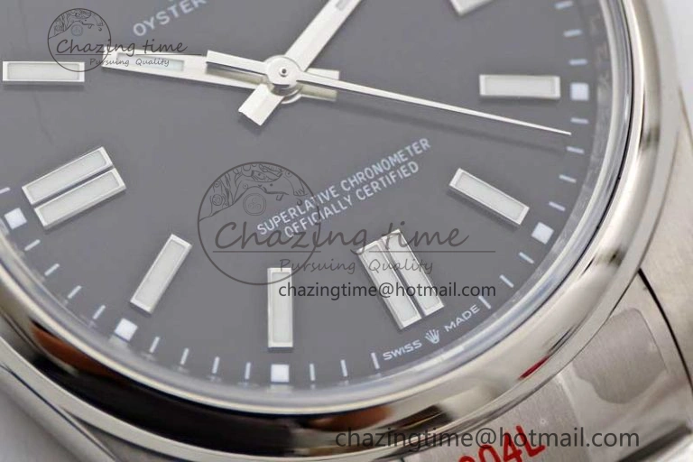 Thermal Oyster Perpetual 41mm 124300 EWF 1:1 Best Edition 904L Steel Black Dial on SS Bracelet A 2192