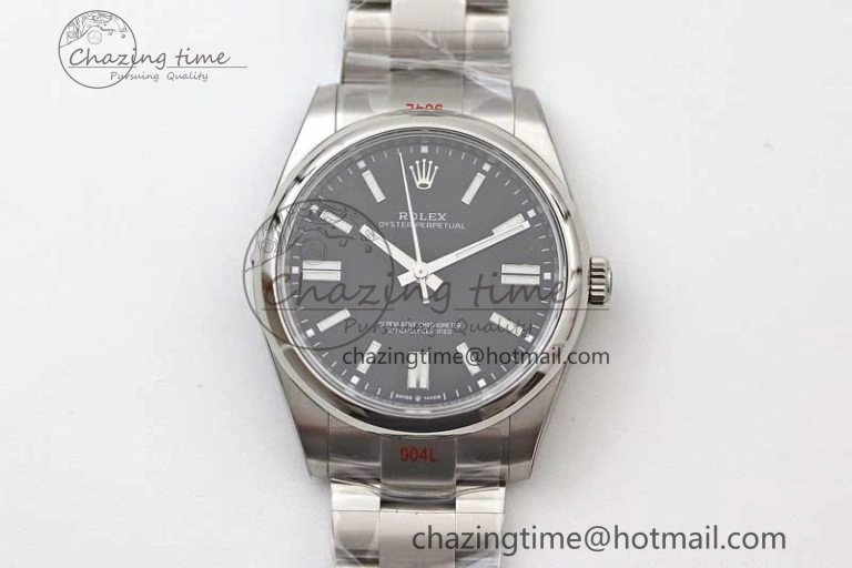 Thermal Oyster Perpetual 41mm 124300 EWF 1:1 Best Edition 904L Steel Black Dial on SS Bracelet A 2192