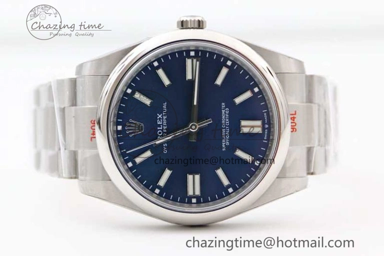 Lightweight Oyster Perpetual 41mm 124300 EWF 1:1 Best Edition 904L Steel Blue Dial on SS Bracelet A 2187