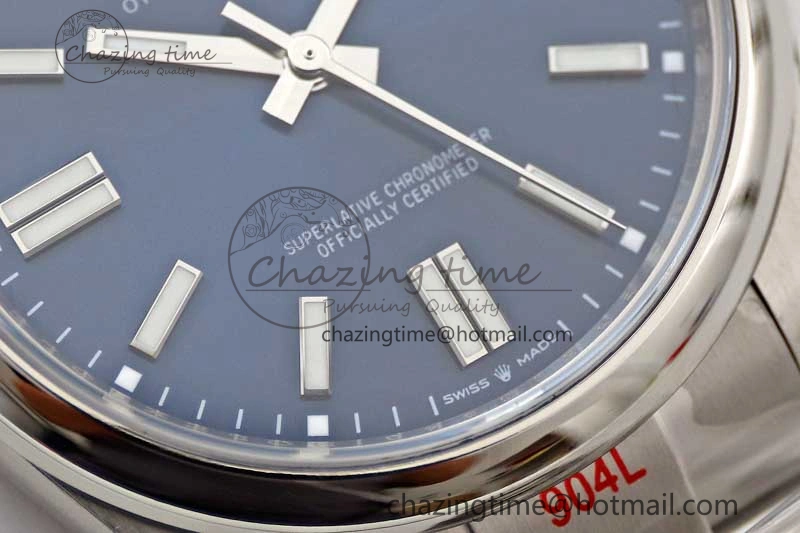 Lightweight Oyster Perpetual 41mm 124300 EWF 1:1 Best Edition 904L Steel Blue Dial on SS Bracelet A 2187