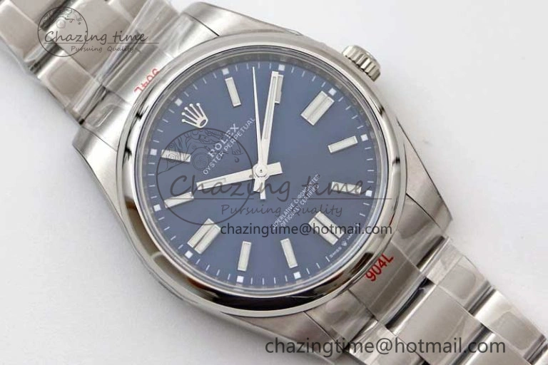Lightweight Oyster Perpetual 41mm 124300 EWF 1:1 Best Edition 904L Steel Blue Dial on SS Bracelet A 2187