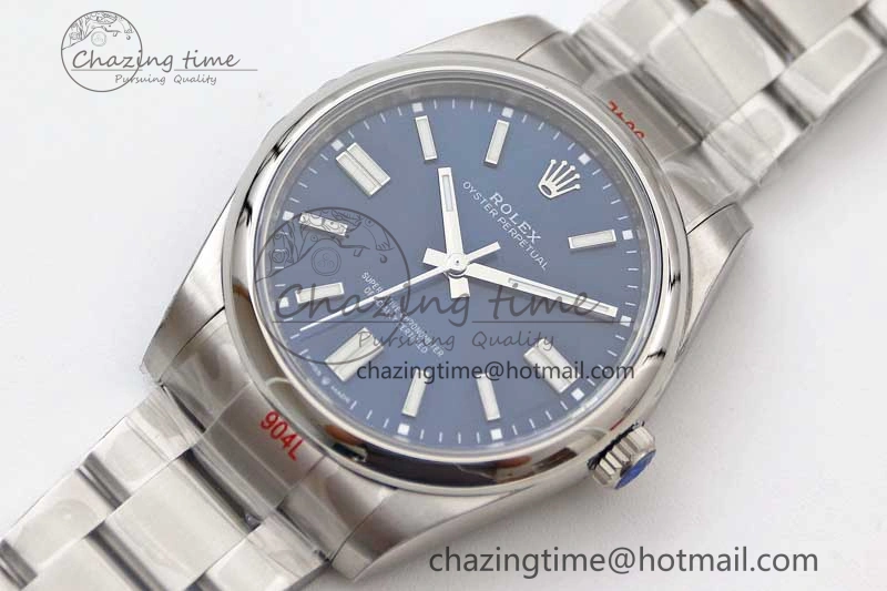Lightweight Oyster Perpetual 41mm 124300 EWF 1:1 Best Edition 904L Steel Blue Dial on SS Bracelet A 2187