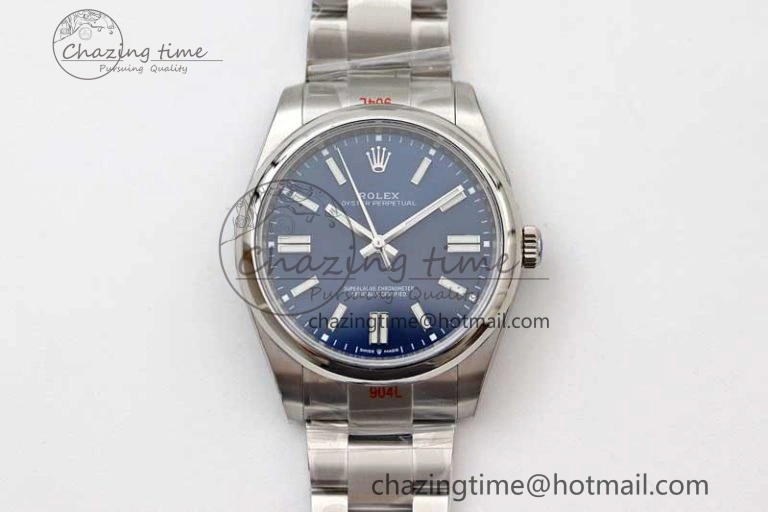 Lightweight Oyster Perpetual 41mm 124300 EWF 1:1 Best Edition 904L Steel Blue Dial on SS Bracelet A 2187