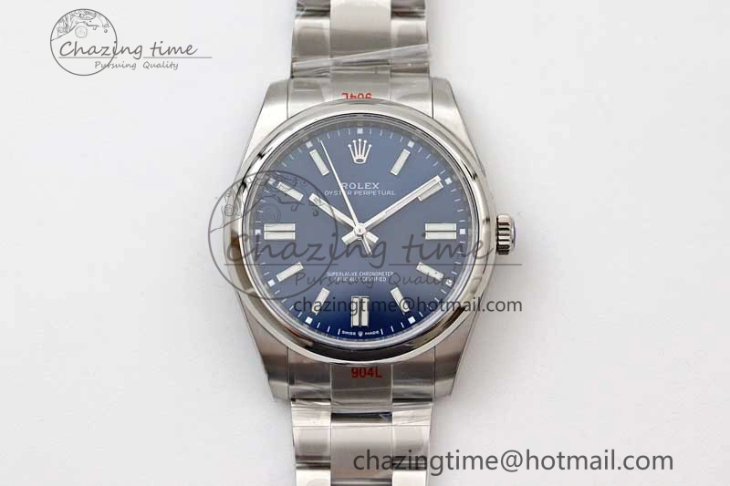 Lightweight Oyster Perpetual 41mm 124300 EWF 1:1 Best Edition 904L Steel Blue Dial on SS Bracelet A 2187