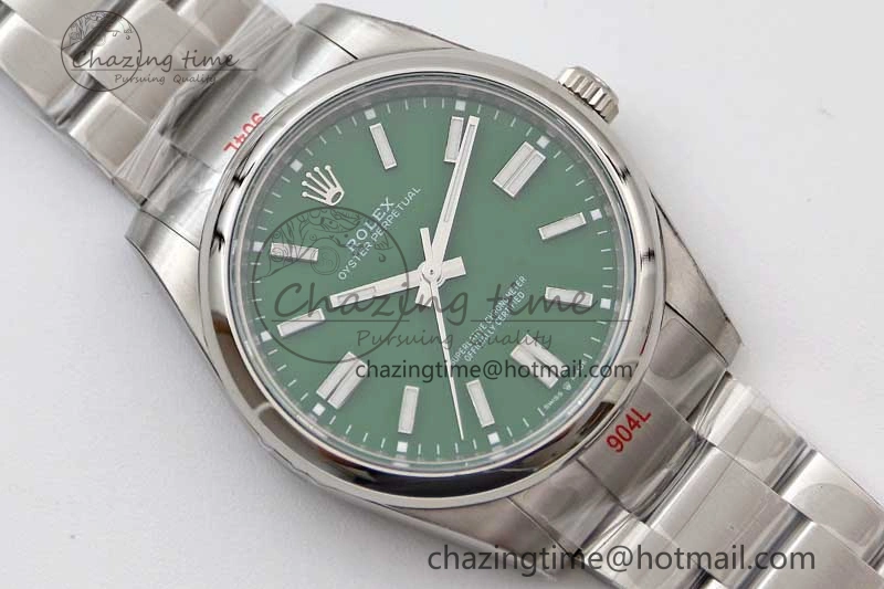 MoistureWicking Oyster Perpetual 41mm 124300 EWF 1:1 Best Edition 904L Steel Green Dial on SS Bracelet A 2188