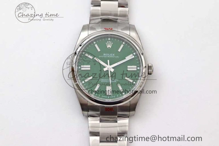 MoistureWicking Oyster Perpetual 41mm 124300 EWF 1:1 Best Edition 904L Steel Green Dial on SS Bracelet A 2188