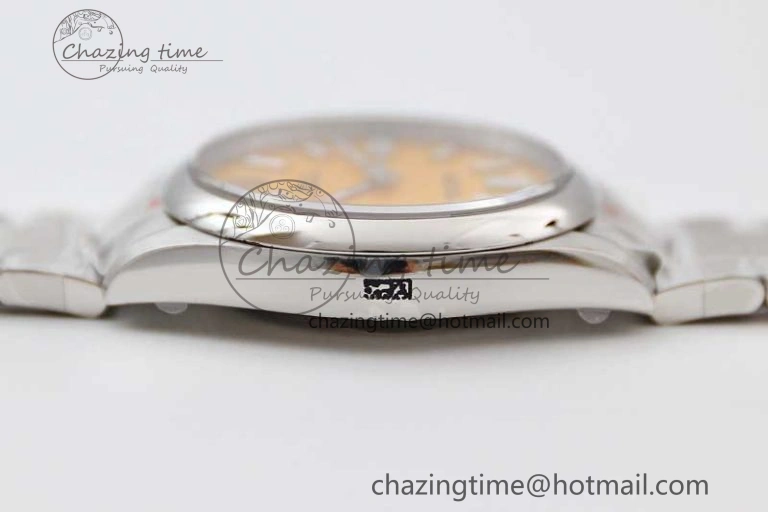 Attractive Oyster Perpetual 41mm 124300 EWF 1:1 Best Edition 904L Steel Yellow Dial on SS Bracelet A 2193