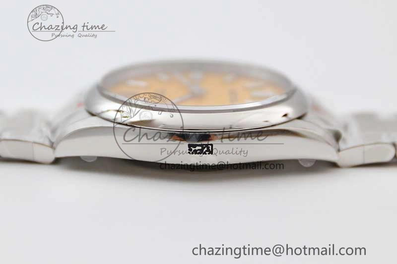 Attractive Oyster Perpetual 41mm 124300 EWF 1:1 Best Edition 904L Steel Yellow Dial on SS Bracelet A 2193