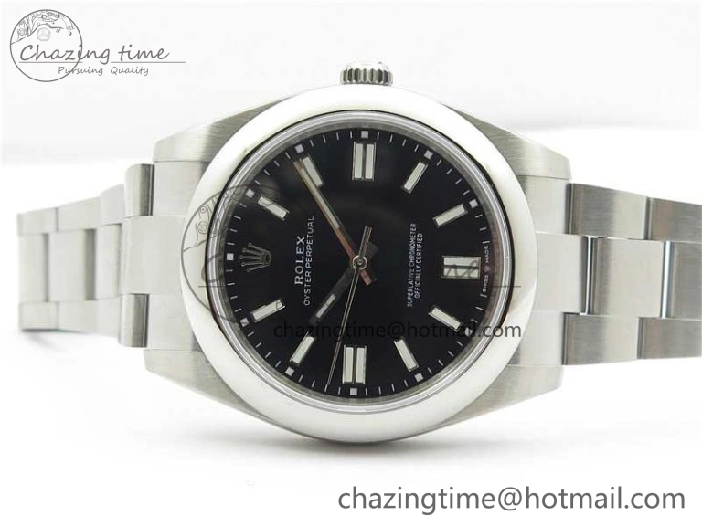 Oyster Perpetual 41mm 124300 EWF Best Edition Black Dial on SS Bracelet A Comfortable 2860