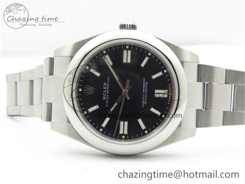 Oyster Perpetual 41mm 124300 EWF Best Edition Black Dial on SS Bracelet A Comfortable 2860
