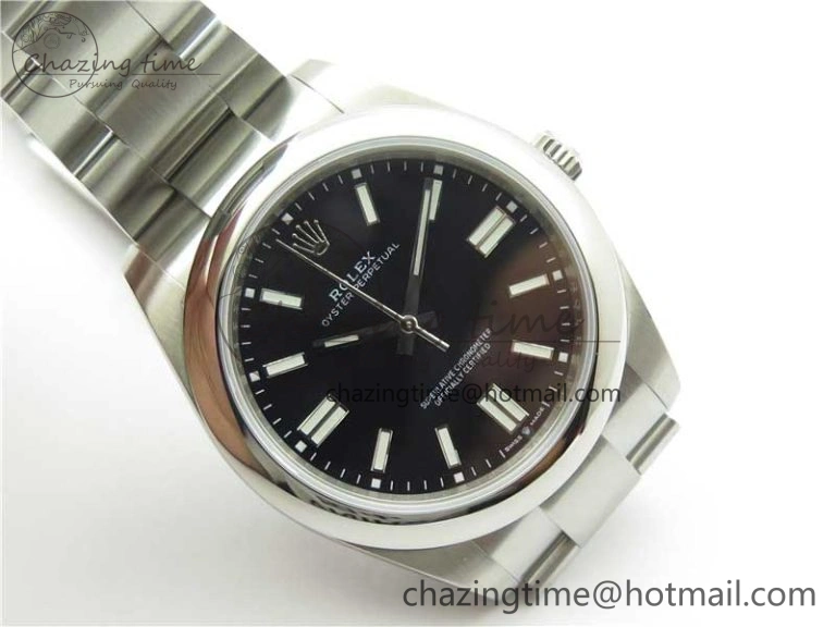 Oyster Perpetual 41mm 124300 EWF Best Edition Black Dial on SS Bracelet A Comfortable 2860